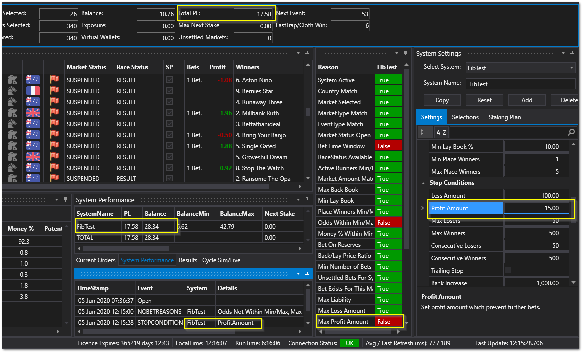 Profit/Loss Amount